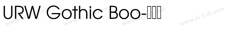 URW Gothic Boo字体转换